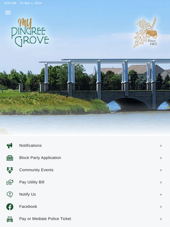 My Pingree Grove iPad screenshot 1 - Utilities app