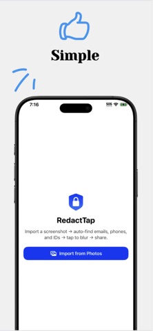 Redact Tap screenshot