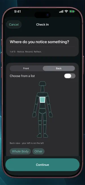 Interoception Activity Tracker screenshot 3