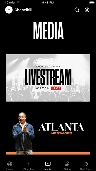 Chapelhill Church App Screenshot
