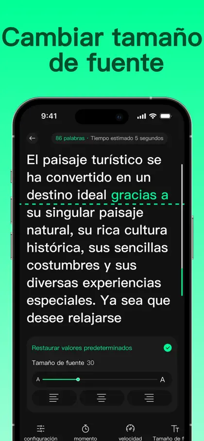 Screenshot 4 di 6 di Teleprompter, subtítulos-TeCap