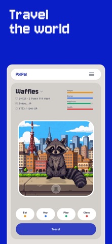 PxlPal: Virtual Pet Travel screenshot 1