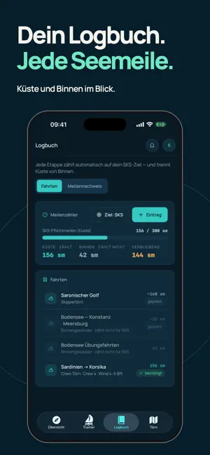 Keelwake: Logbuch & Seemeilen screenshot 1