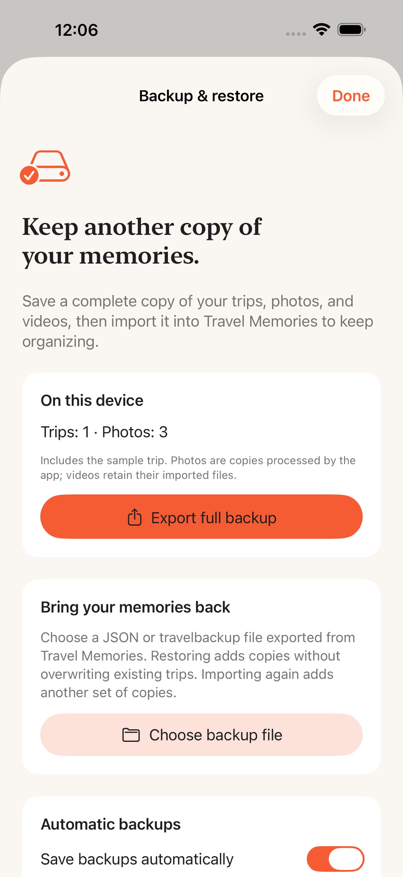 Screenshot 2 of All Travel Memories