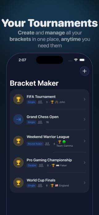 Bracket Maker: Teams & Scores Screenshot 1 of 6