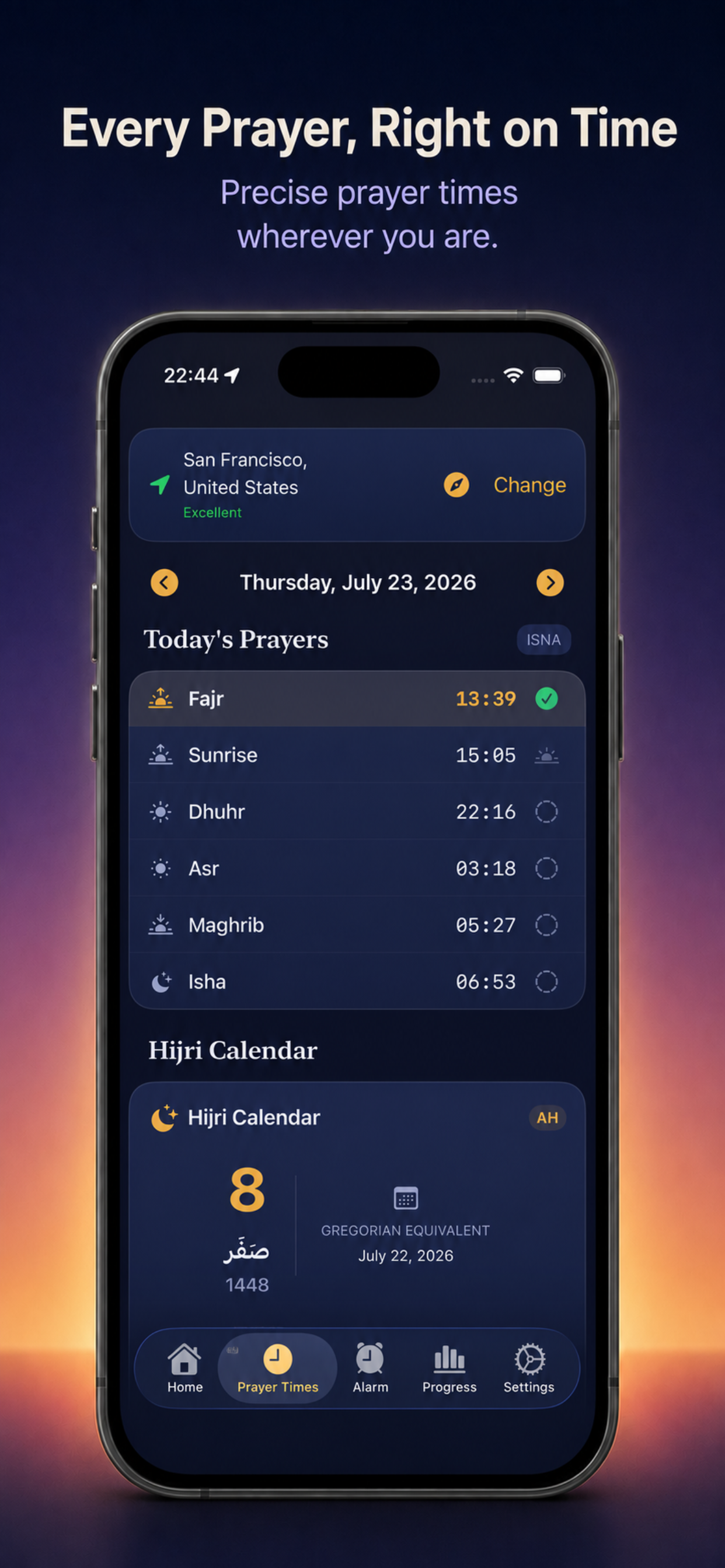 FajrStreak: Prayer Times Alarm screenshot 3