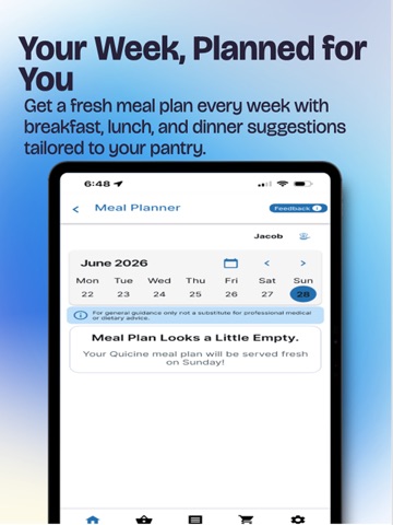 Quicine: Recipes Meals Pantry iPad screenshot