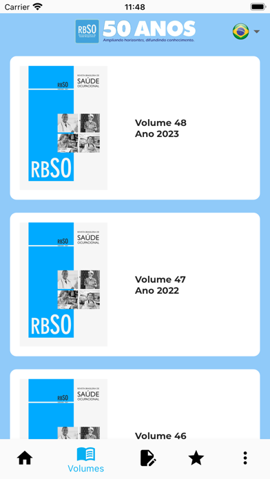 RBSO - Rev Bras Saúde Ocup Screenshot