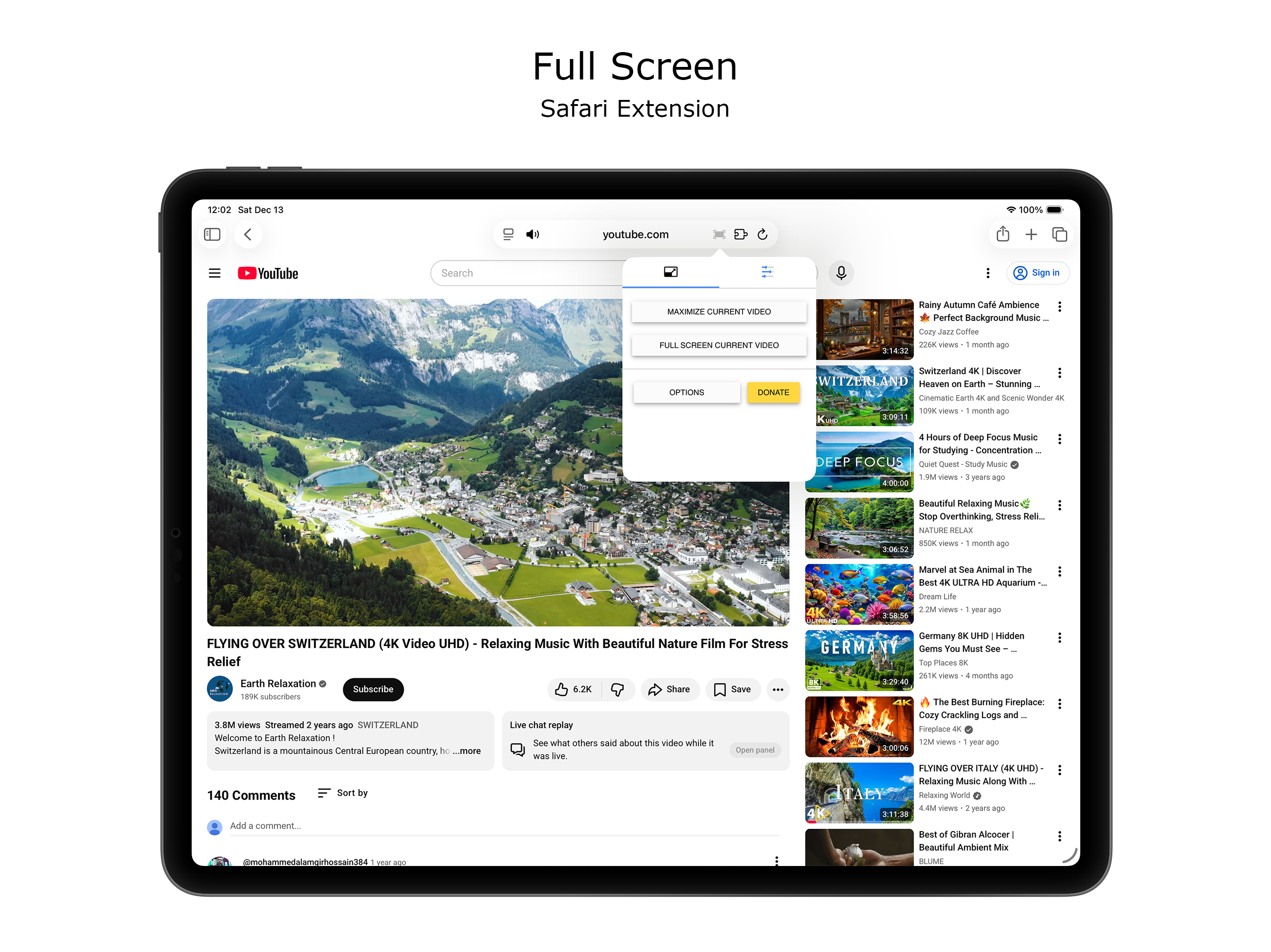 Full Screen for Safari