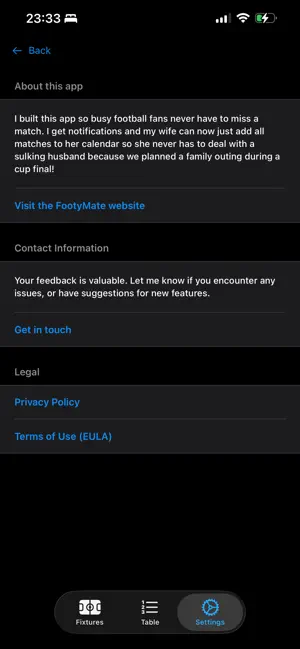 FootyMate screenshot 3