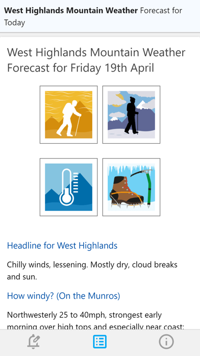 Mountain Weather Screenshot