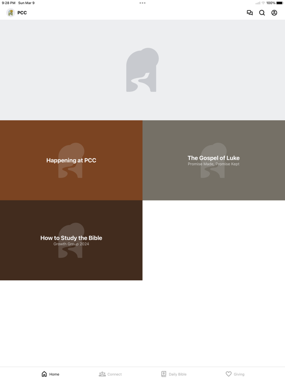 Pompey Community Church iPad screenshot