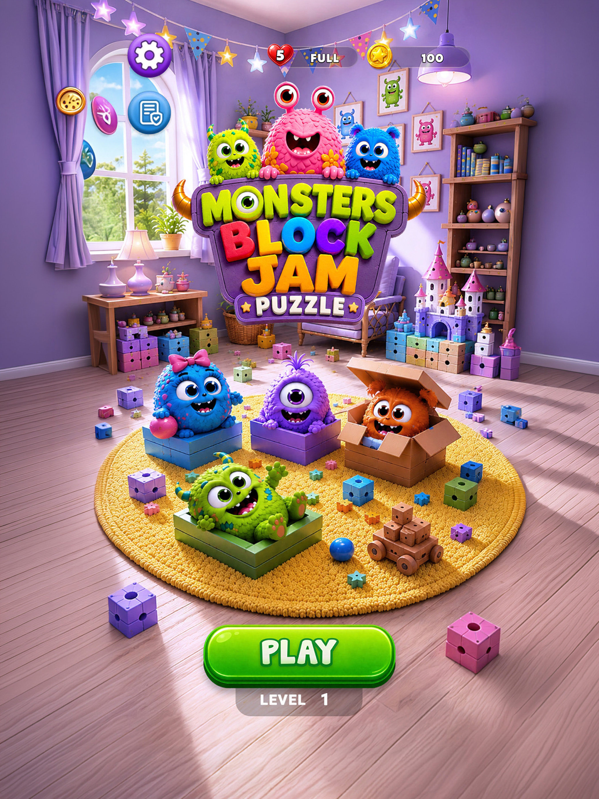 Monsters Block Jam Puzzle screenshot 10