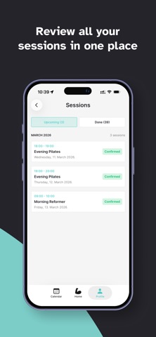 Pilates Time Studio iPhone screenshot