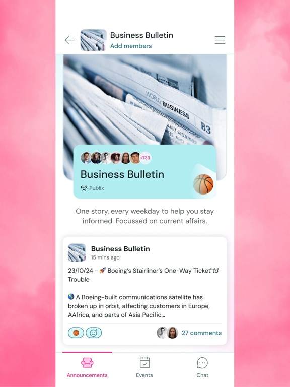 Lounge - Groups & Events iPad screenshot 4 - Lifestyle app