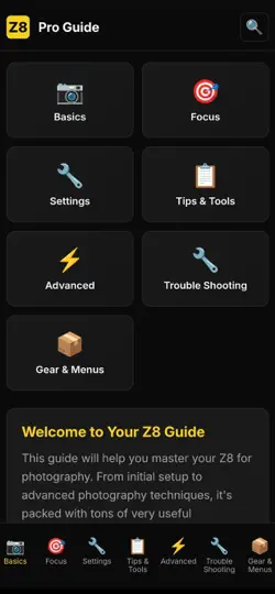 Capture d'écran de Unofficial Z8 Pro Guide sur iPhone 1