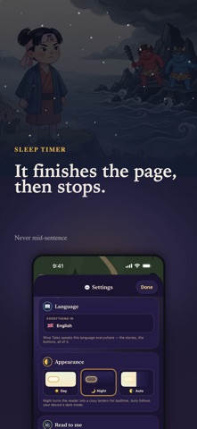 Wise Tales: Bedtime Stories iPhone screenshot