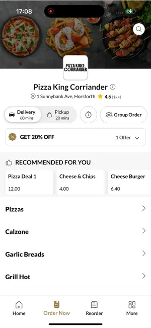Pizza King Corriander. screenshot 2