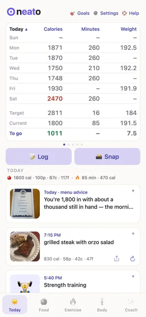 Neato - AI Health Coach screenshot 3