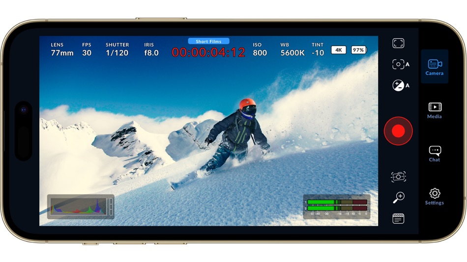 #1. Blackmagic Camera (iOS) 由: Blackmagic Design Inc