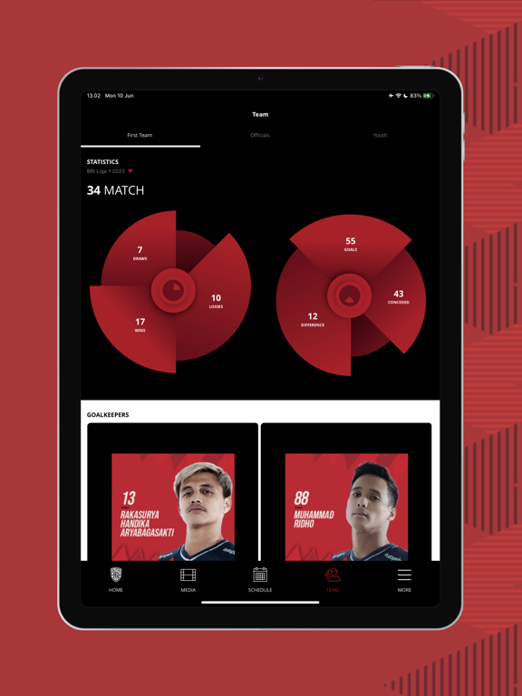Bali United iPad screenshot 4 - Sports app