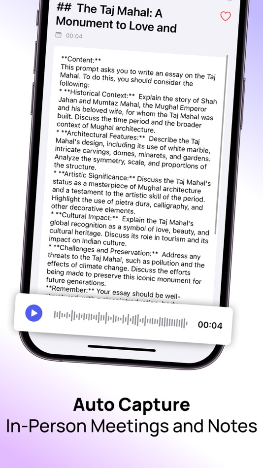#4. Flow AI: Voice Note Taker App (iOS) 由: RHO APPS