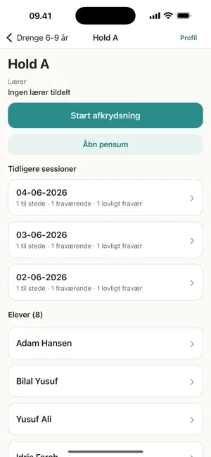 Afkrydsning screenshot 4