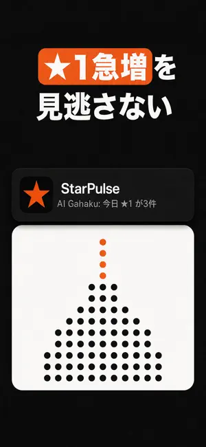 StarPulse アプリ評価ウィジェット 星1通知 iPhone screenshot 2