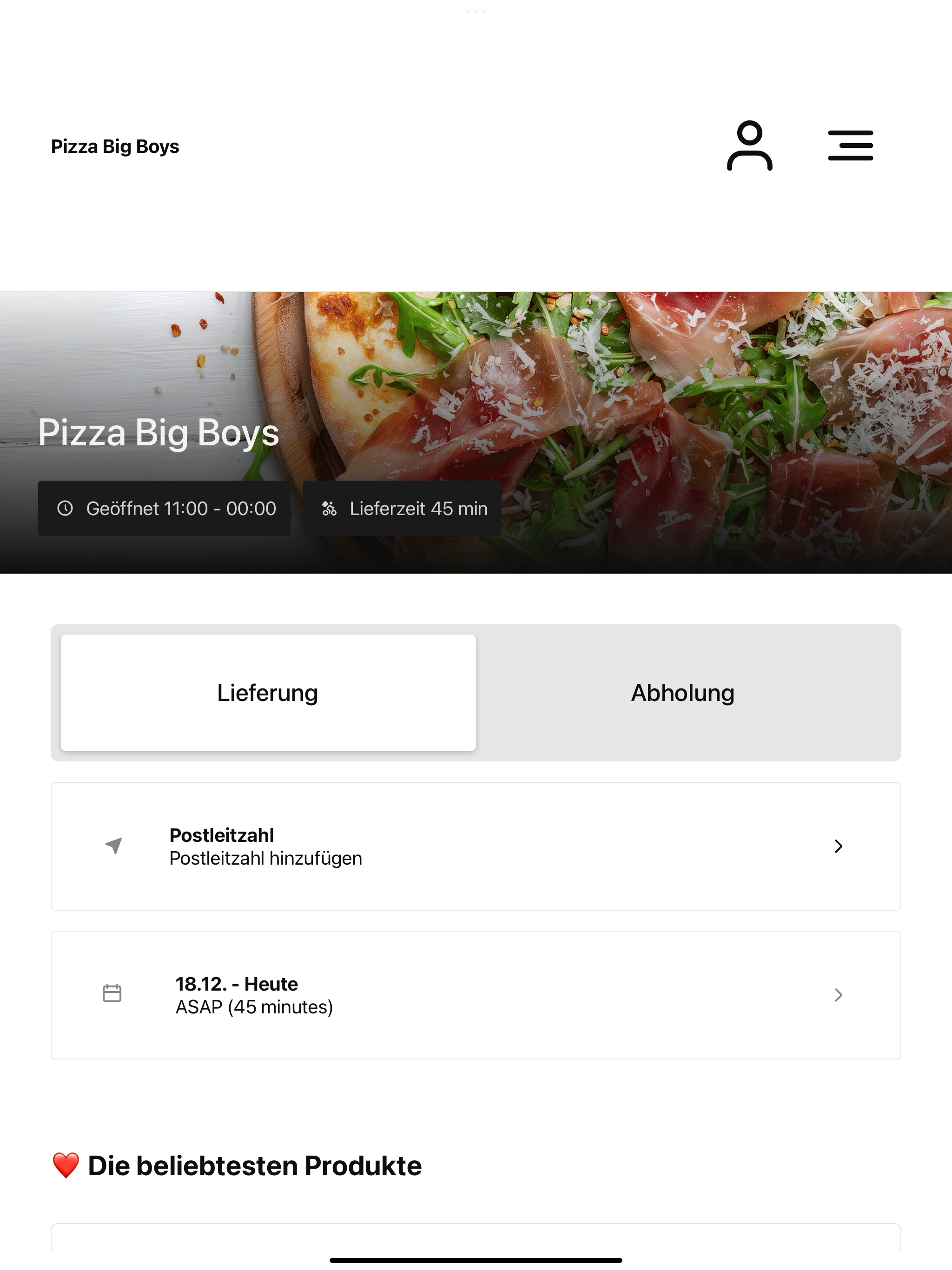 Pizza Big Boys DE
