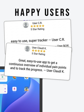 Ouchless - Pain Tracker Diary iPad screenshot