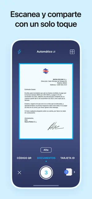 iScanner - Escáner PDF iPhone screenshot 1