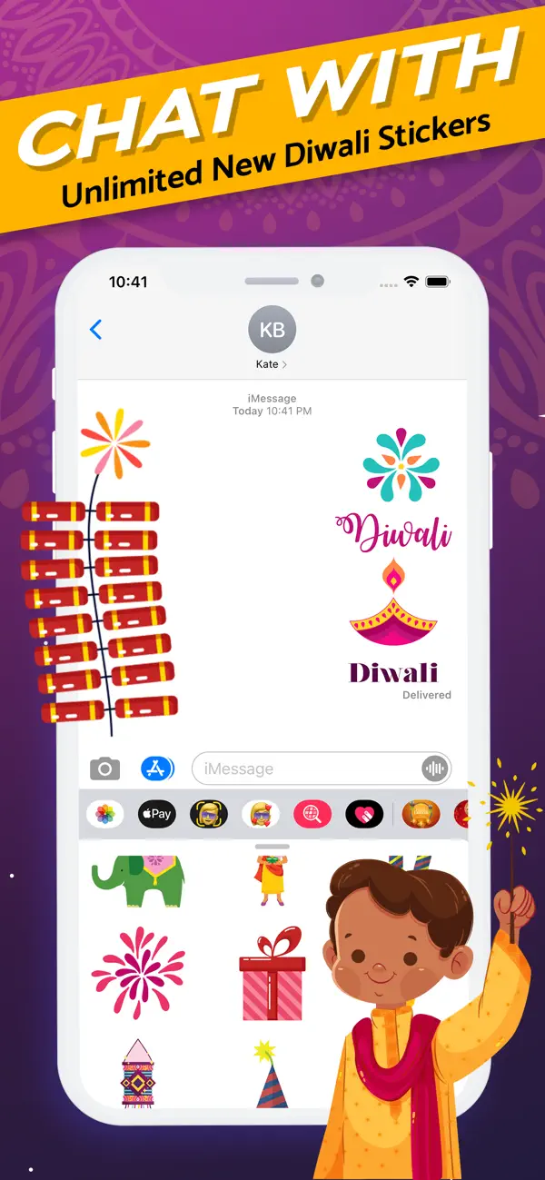 Screenshot #3 pour Happy Diwali Stickers