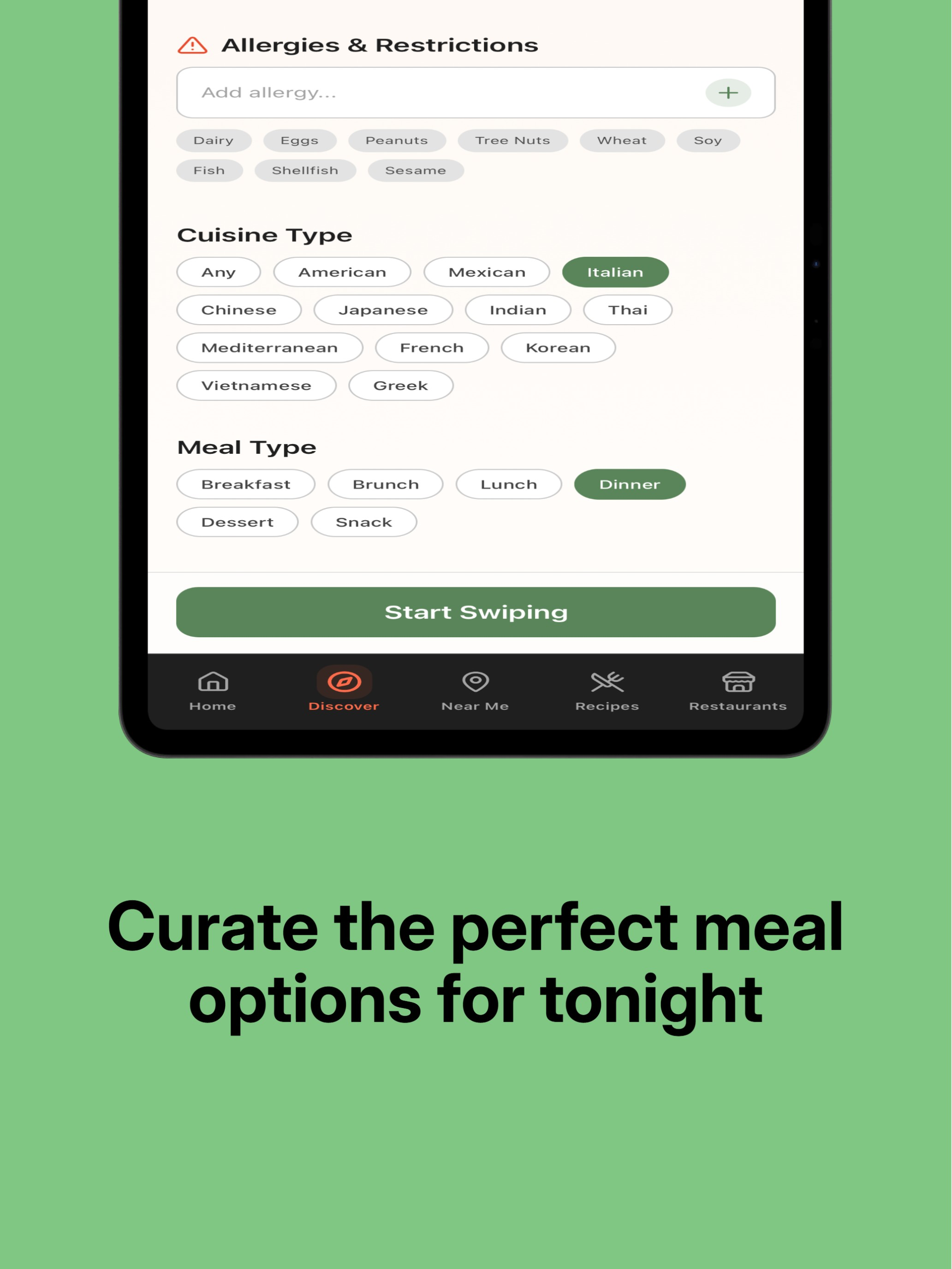 Meal Swipe - Meal Decider screenshot 14