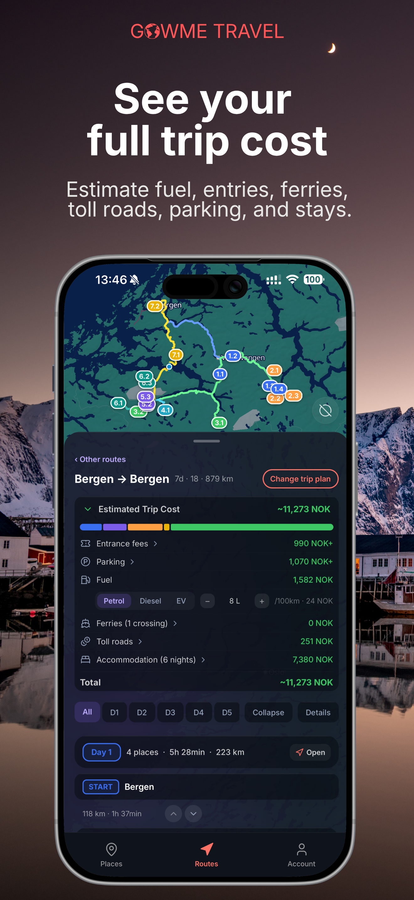 Gowme - Norway Travel Planner screenshot 4