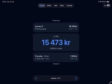 Tidex – Payroll & Shifts iPad screenshot