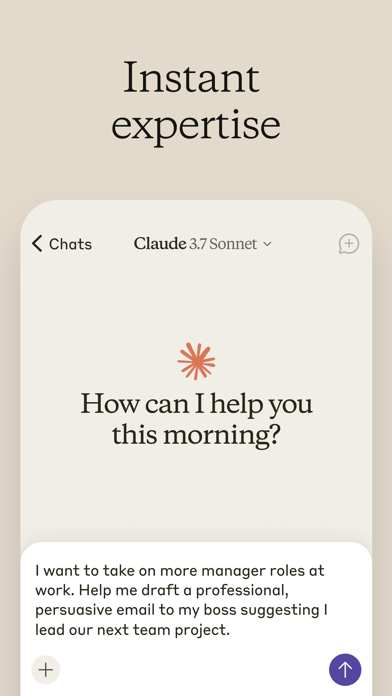 Claude by Anthropic Screenshot 2 - AppWisp.com Claude by Anthropic Screenshot 2 - AppWisp.com