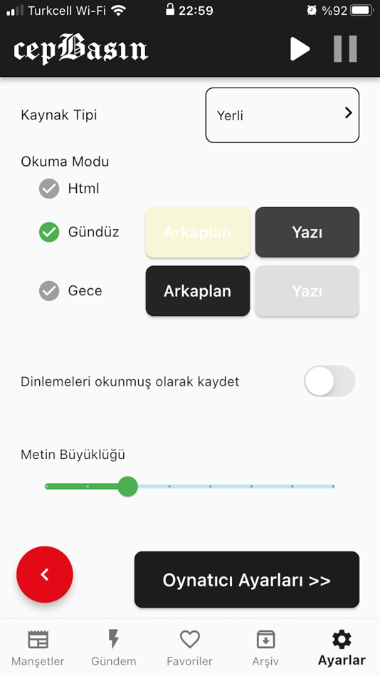 #10. CepBasın (iOS) بواسطة: yasin kaya
