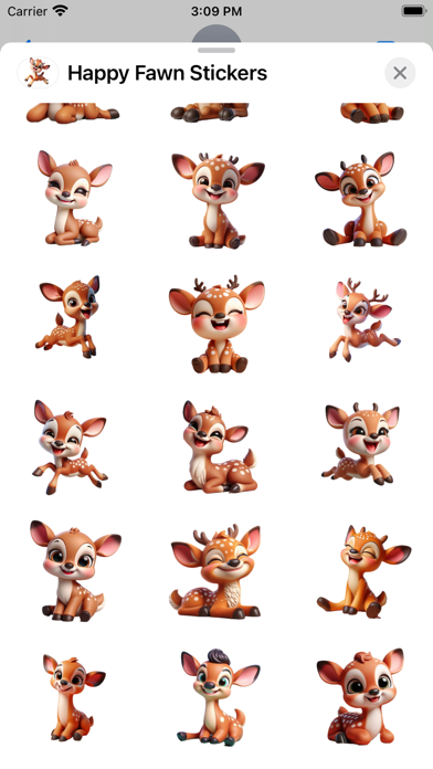 Happy Fawn Stickers Screenshot