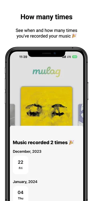 MULOG (my music diary) screenshot 3