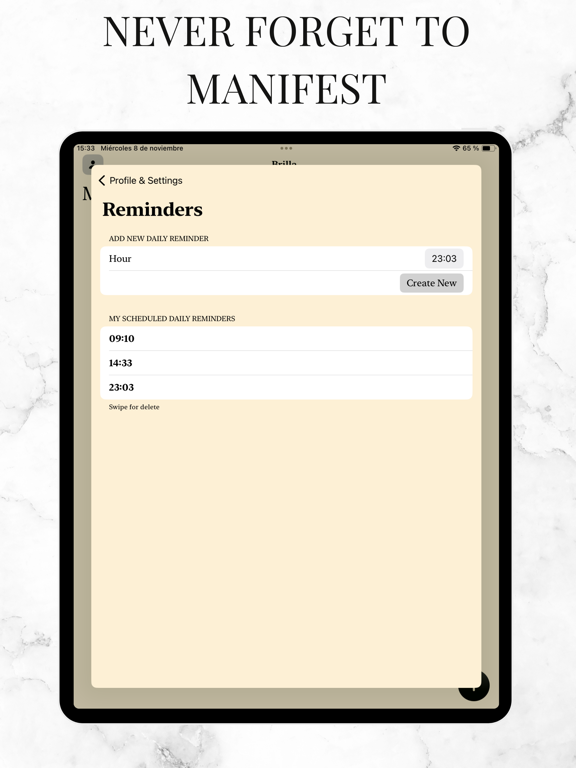 Secret Manifestation Journal iPad screenshot 6 - Lifestyle app
