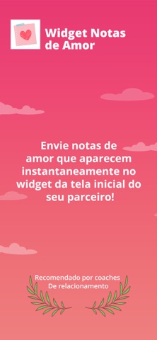 Notas de Amor Widget- Casais screenshot 1