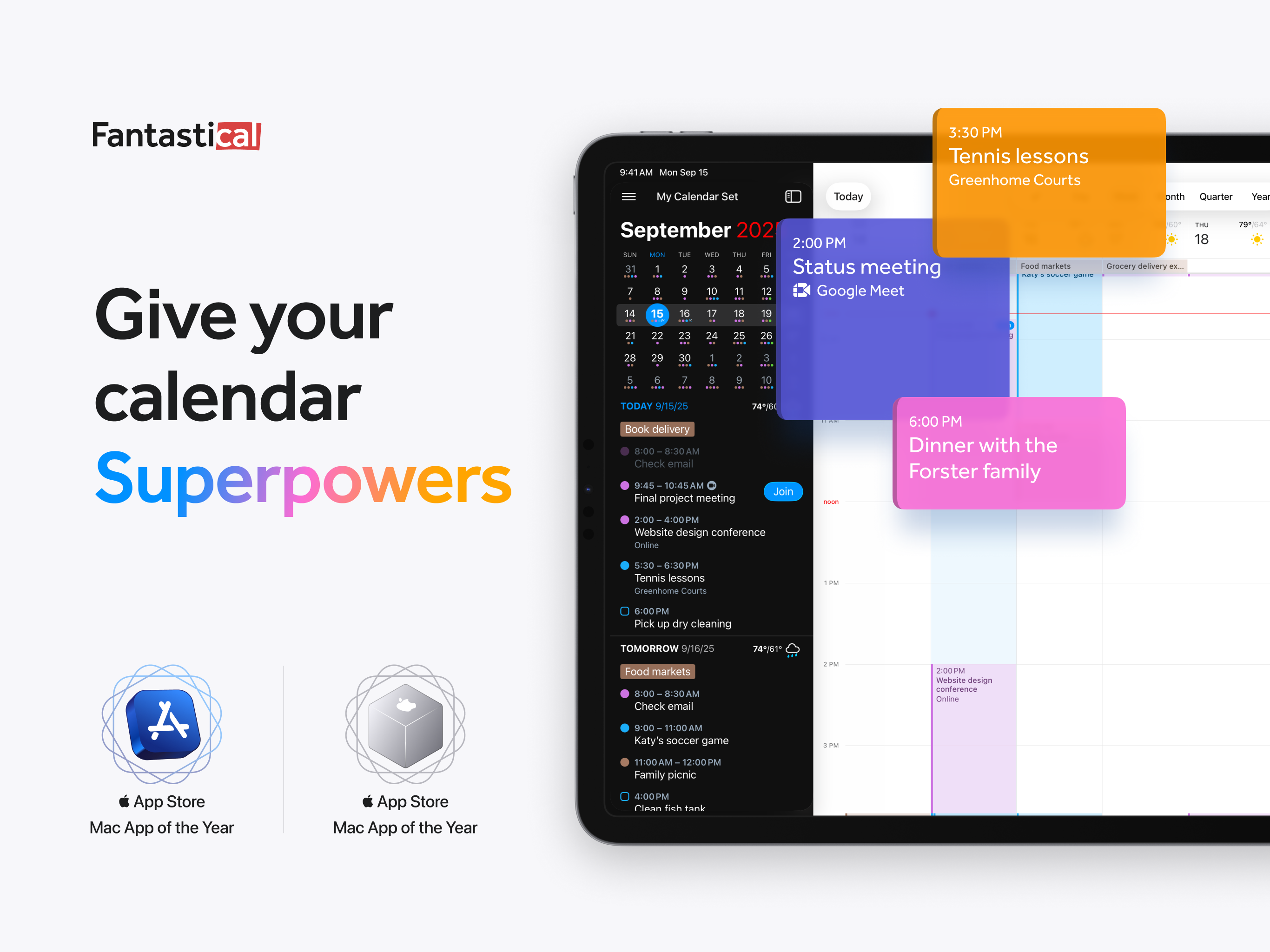 Fantastical Calendar