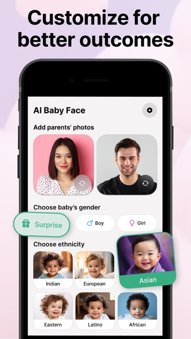 Baby Future Face: AI Generator Screenshot