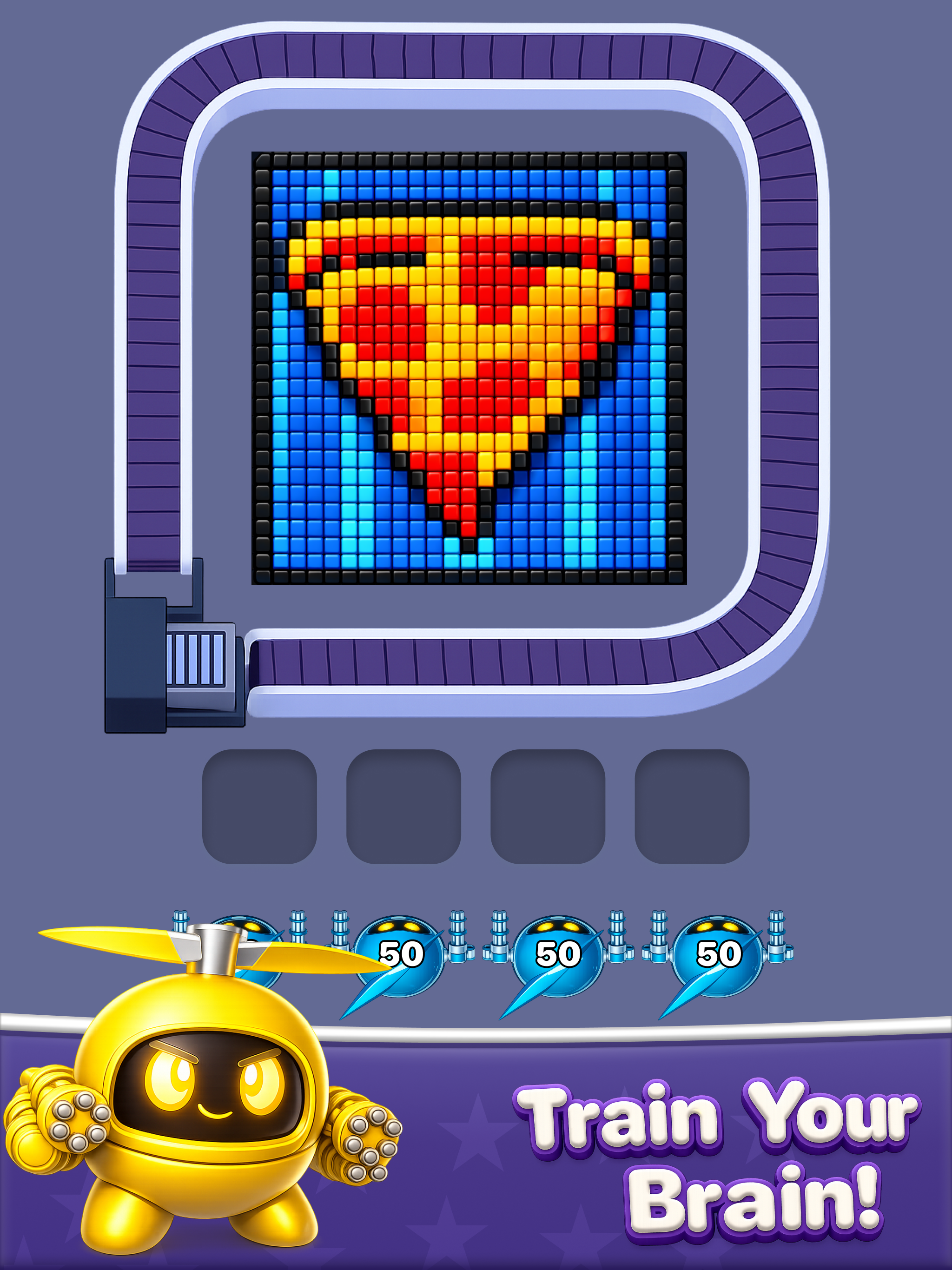 Robot Pixel Shooter Puzzle screenshot 8