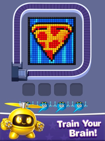 Robot Pixel Shooter Puzzle iPad screenshot