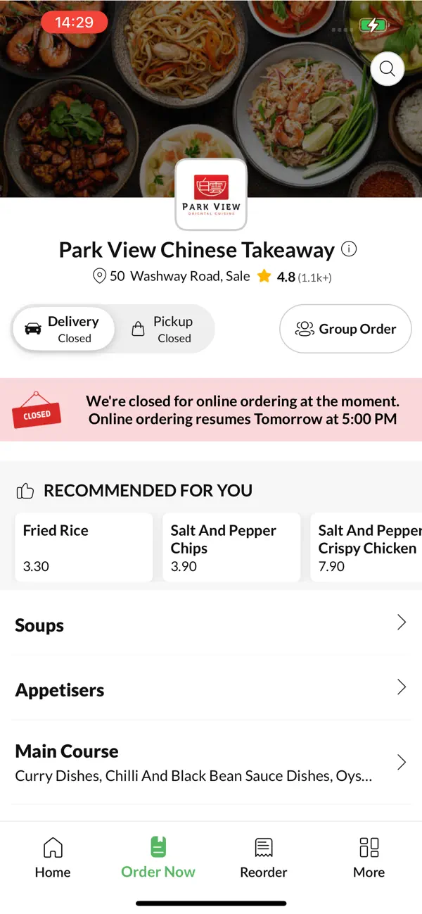 Screenshot #2 pour Park View Chinese Takeaway