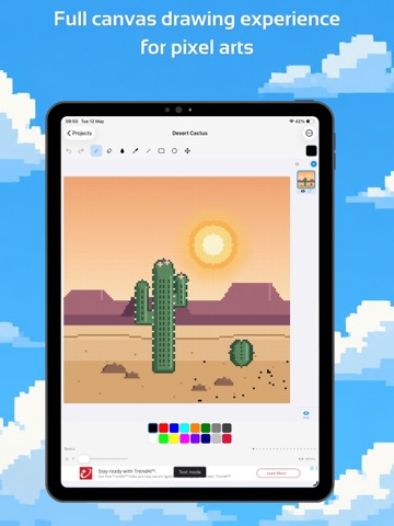 Simple Pixel Art Maker iPad screenshot