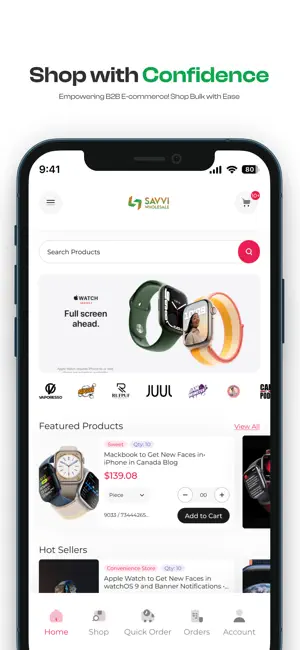 Savvi Wholesale B2B screenshot 1