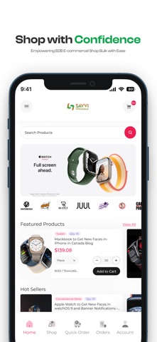 Savvi Wholesale B2B iPhone screenshot