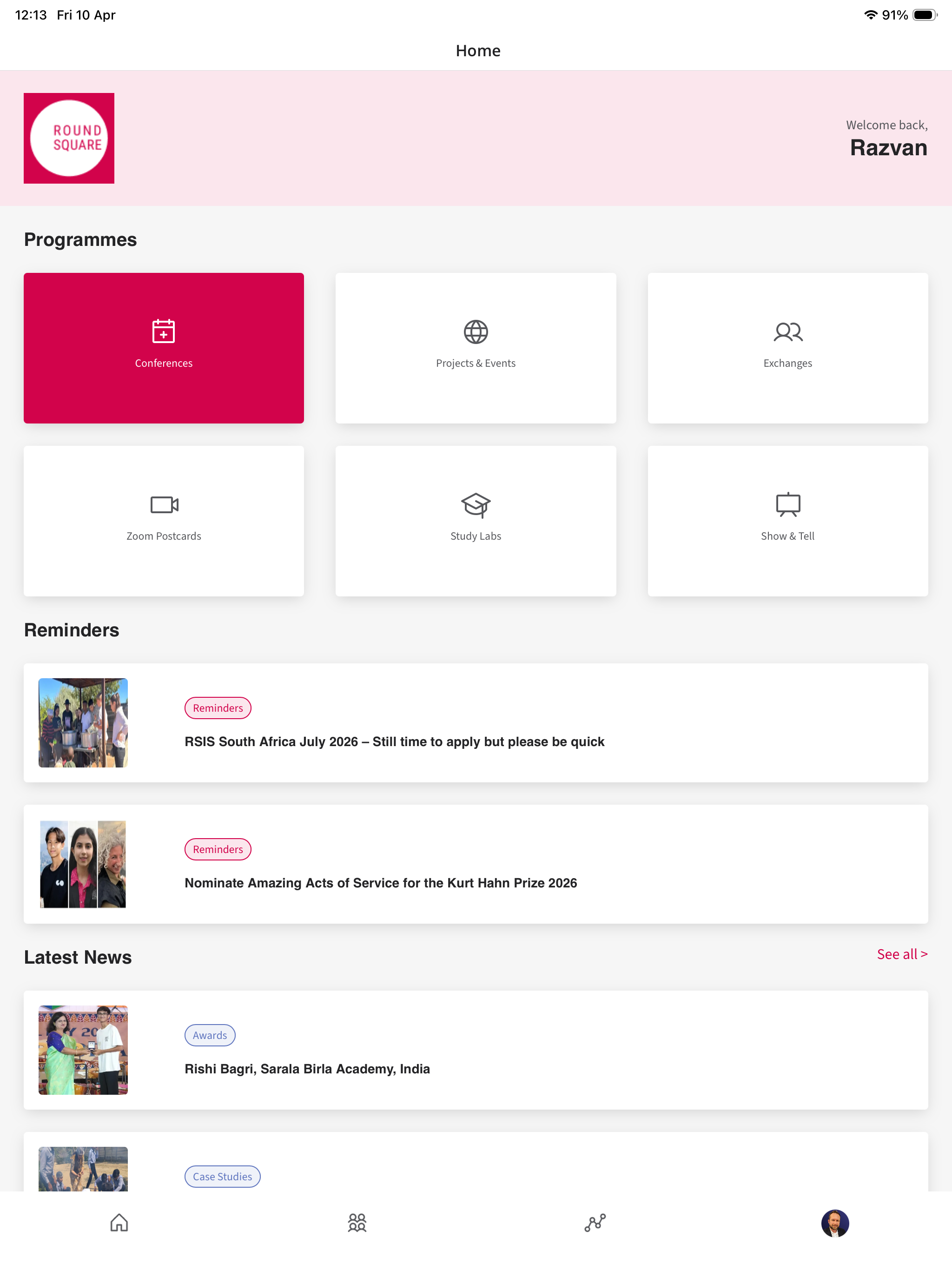 Round Square App